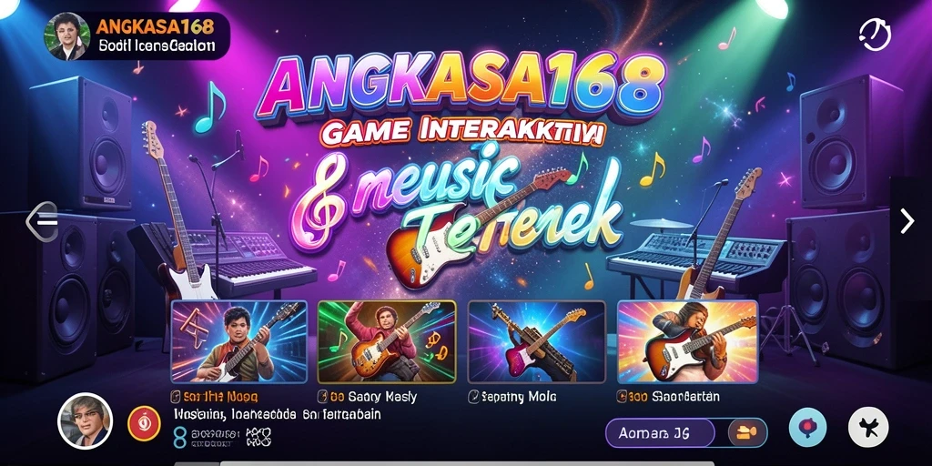 Screenshot gameplay music di ANGKASA168 yang penuh warna.