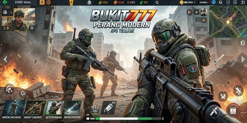 Screenshot BUKIT777 menampilkan gameplay intens di medan pertempuran.