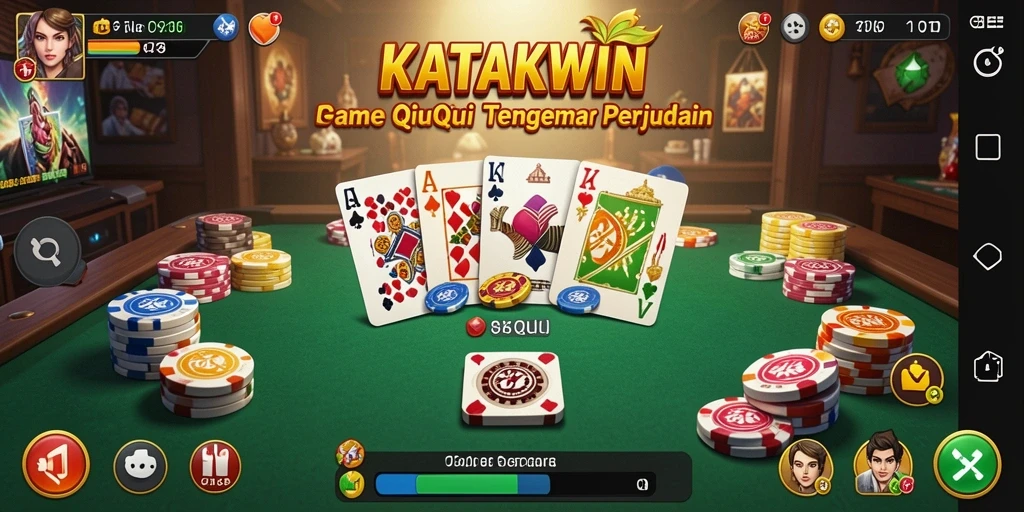 Screenshot menampilkan gameplay QiuQiu yang menarik di KATAKWIN.