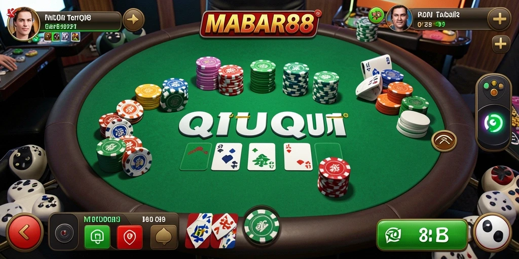 Tampilan screenshot MABAR88 saat permainan QiuQiu sedang berlangsung.