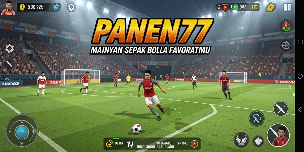 Tampilan menarik gameplay sepak bola di PANEN77.