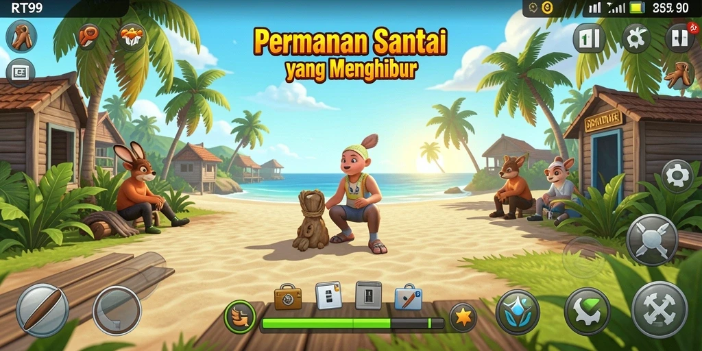 Screenshot menunjukkan gameplay seru dan menyenangkan dari RT99.