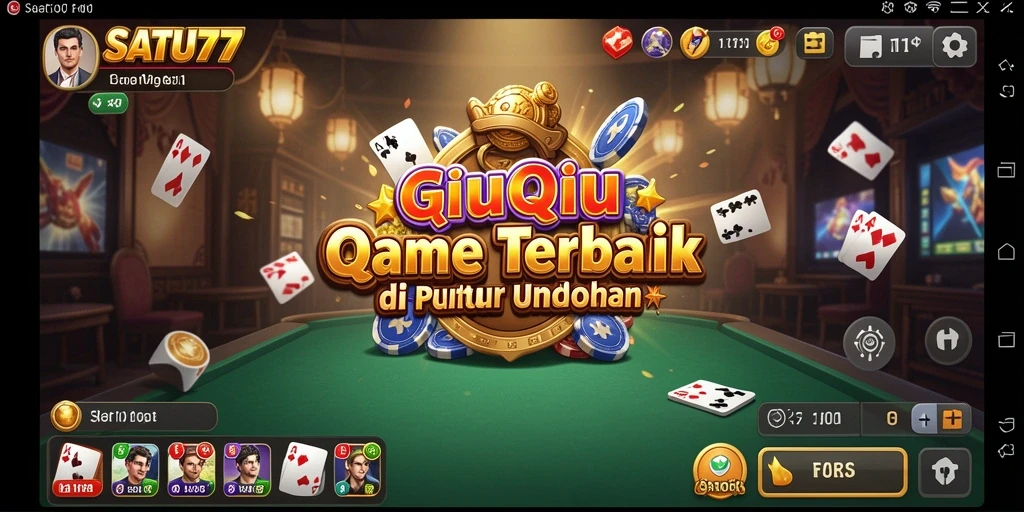 Tampilan gameplay menarik dari SATU77 yang penuh keseruan QiuQiu.